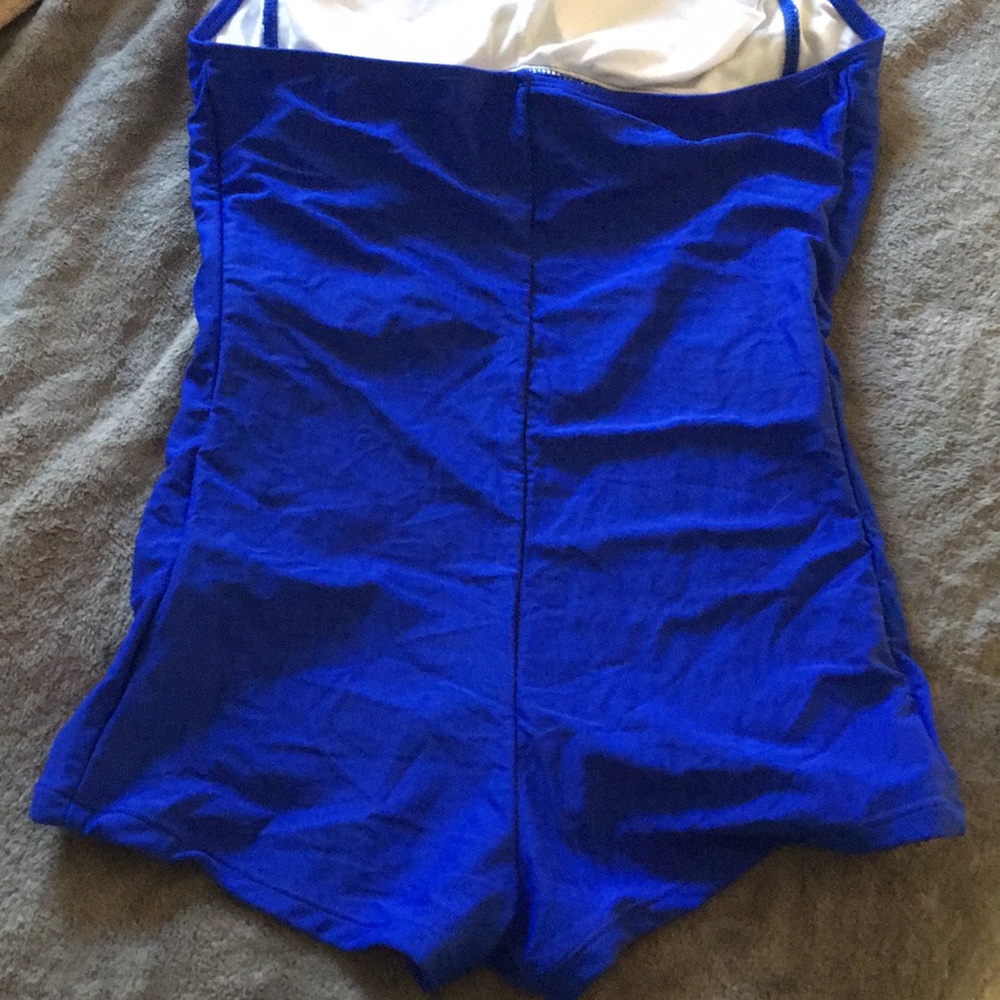 BoyLeg Ruched Swimsuit - Picture 3 of 8